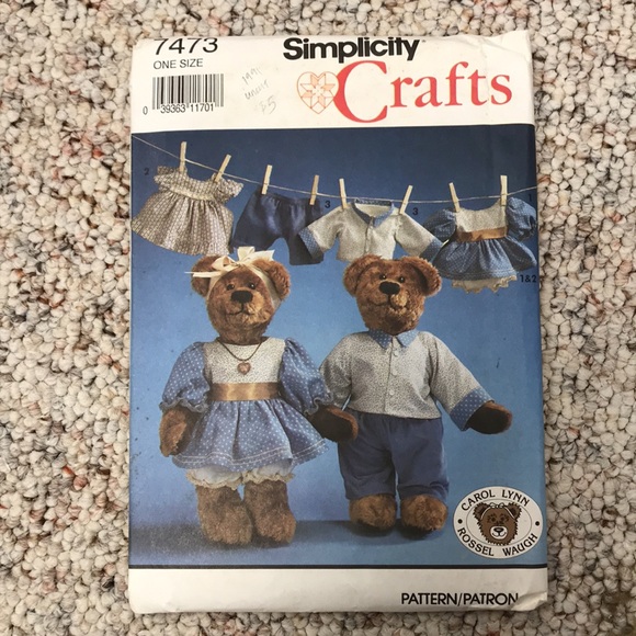 Lot of four vintage stuffed animal patterns - Picture 2 of 9